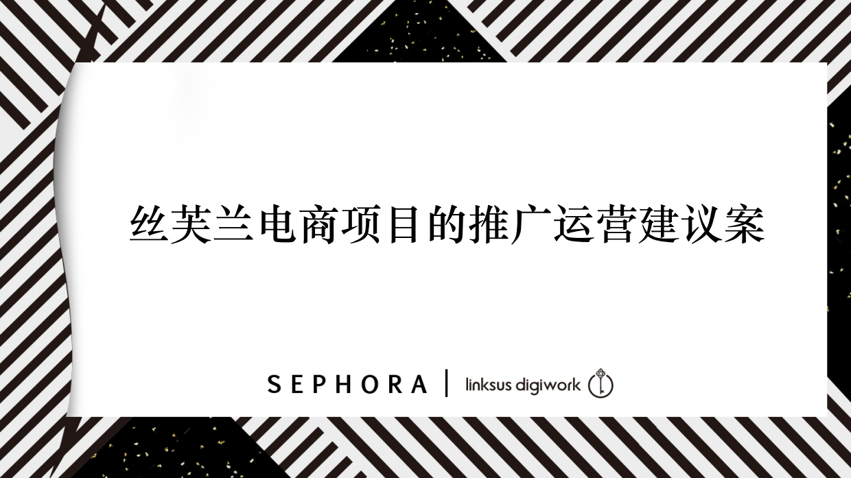 丝芙兰电商项目推广运营建议案.pdf_第1页