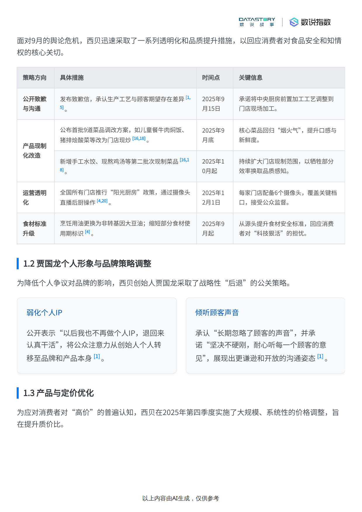 2025数说Social Research_2025年餐饮品牌“西贝”营销动作、社媒热度与消费者反馈分析报告-16页.pdf_第3页