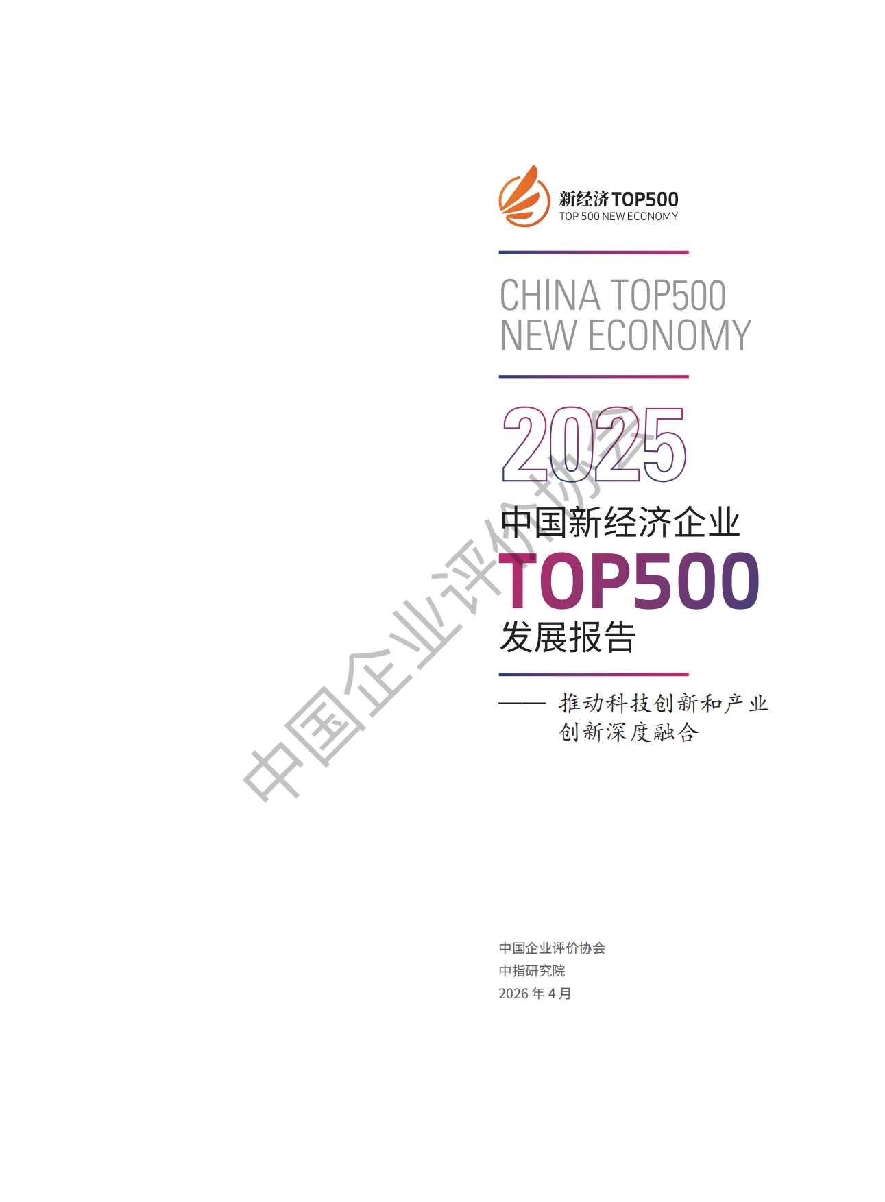 2026中国新经济企业TOP500发展报告-中国企业评价协会.pdf_第2页