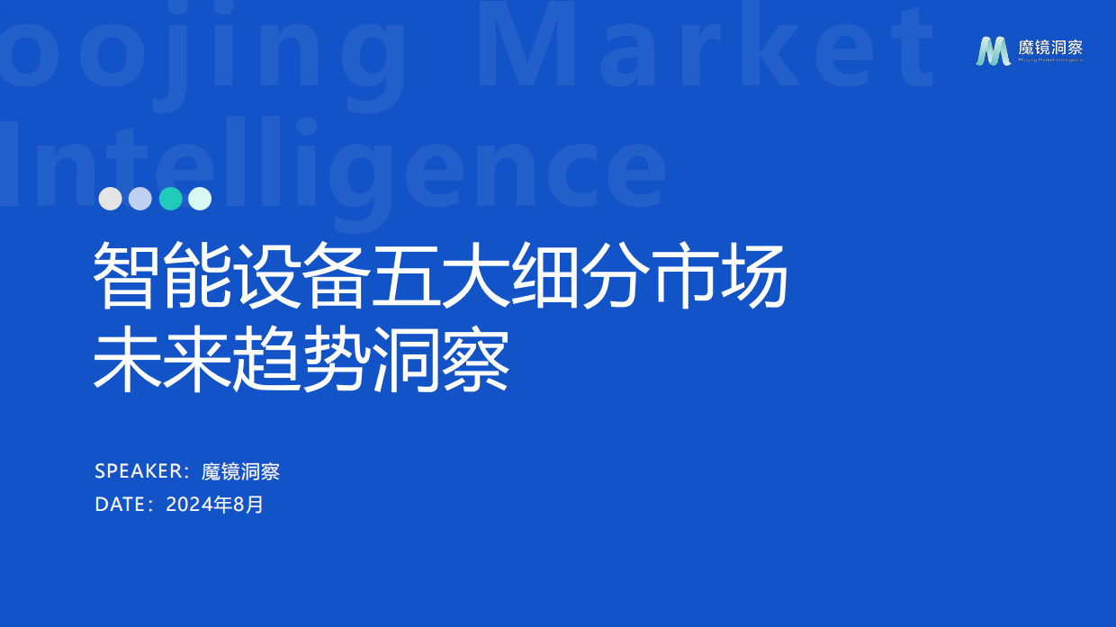 2024年智能设备五大细分市场未来趋势洞察报告-魔镜洞察.pdf_第1页