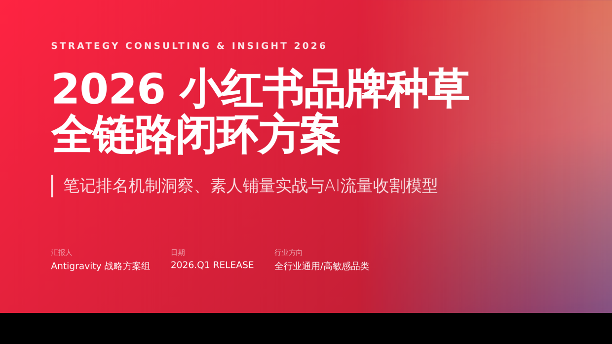 2026小红书品牌种草全链路闭环方案.pdf