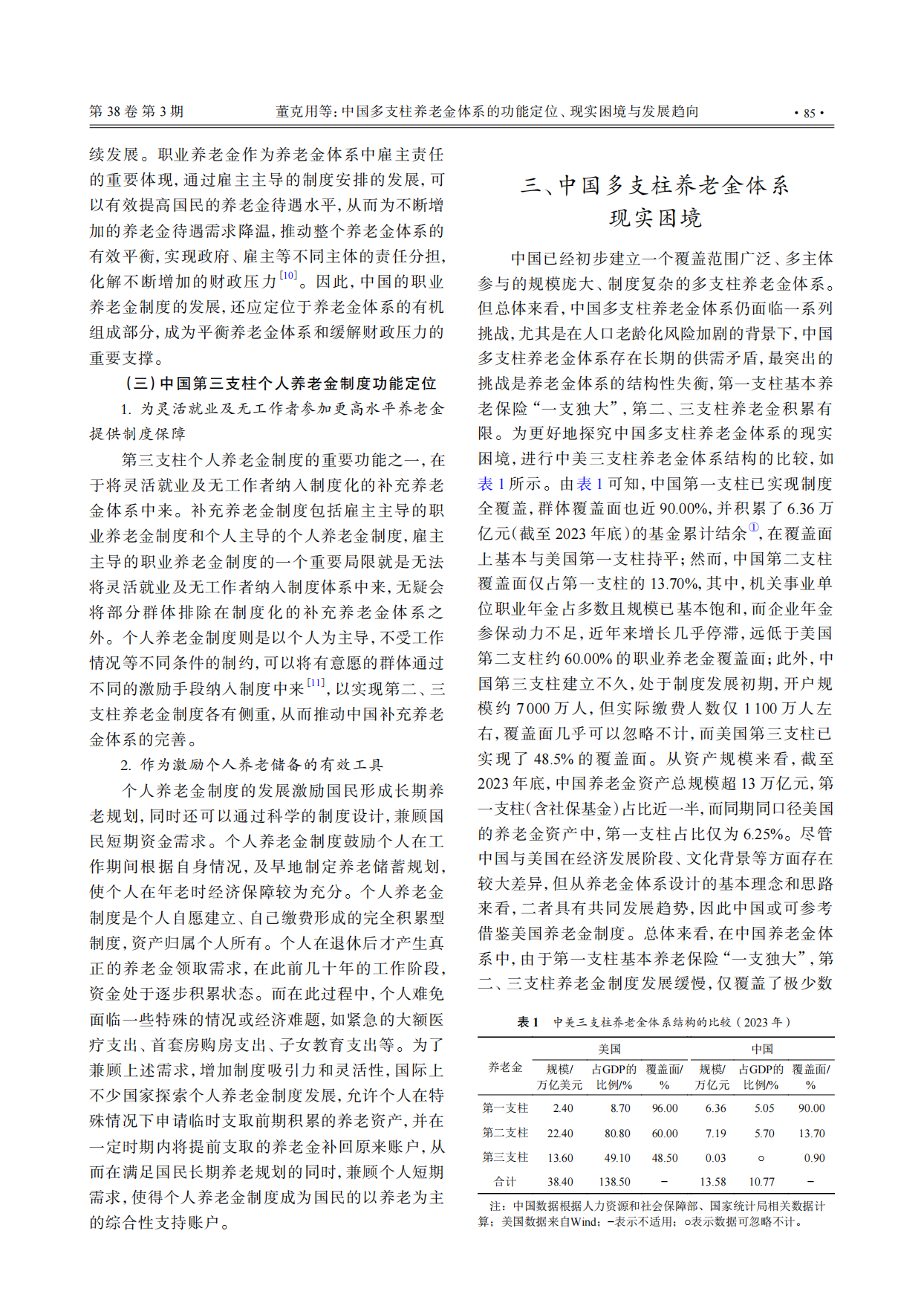 2026中国多支柱养老金体系的功能定位、现实困境与发展趋向-14页.pdf_第4页