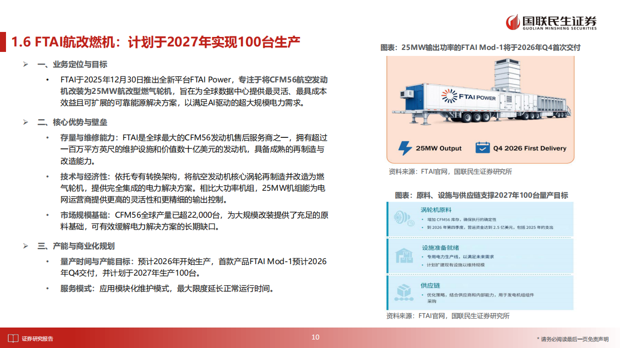 2026国防军工行业报告：航改燃机：快速交付理想路径，整机出海价值重估-国联民生.pdf_第10页