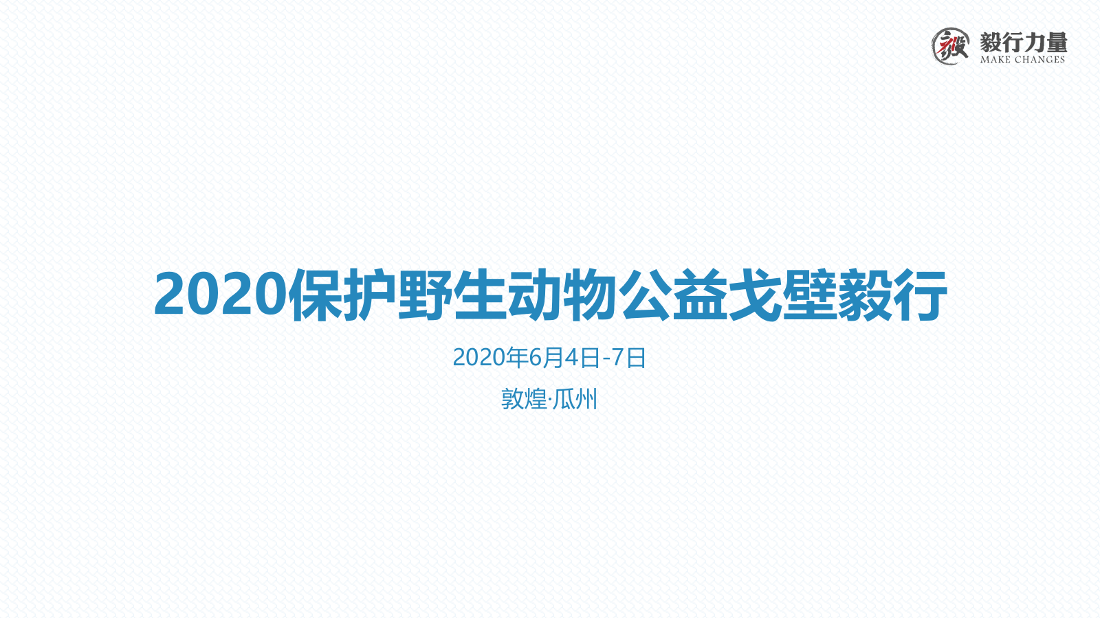 2020保护野生动物公益戈壁行活动.pptx