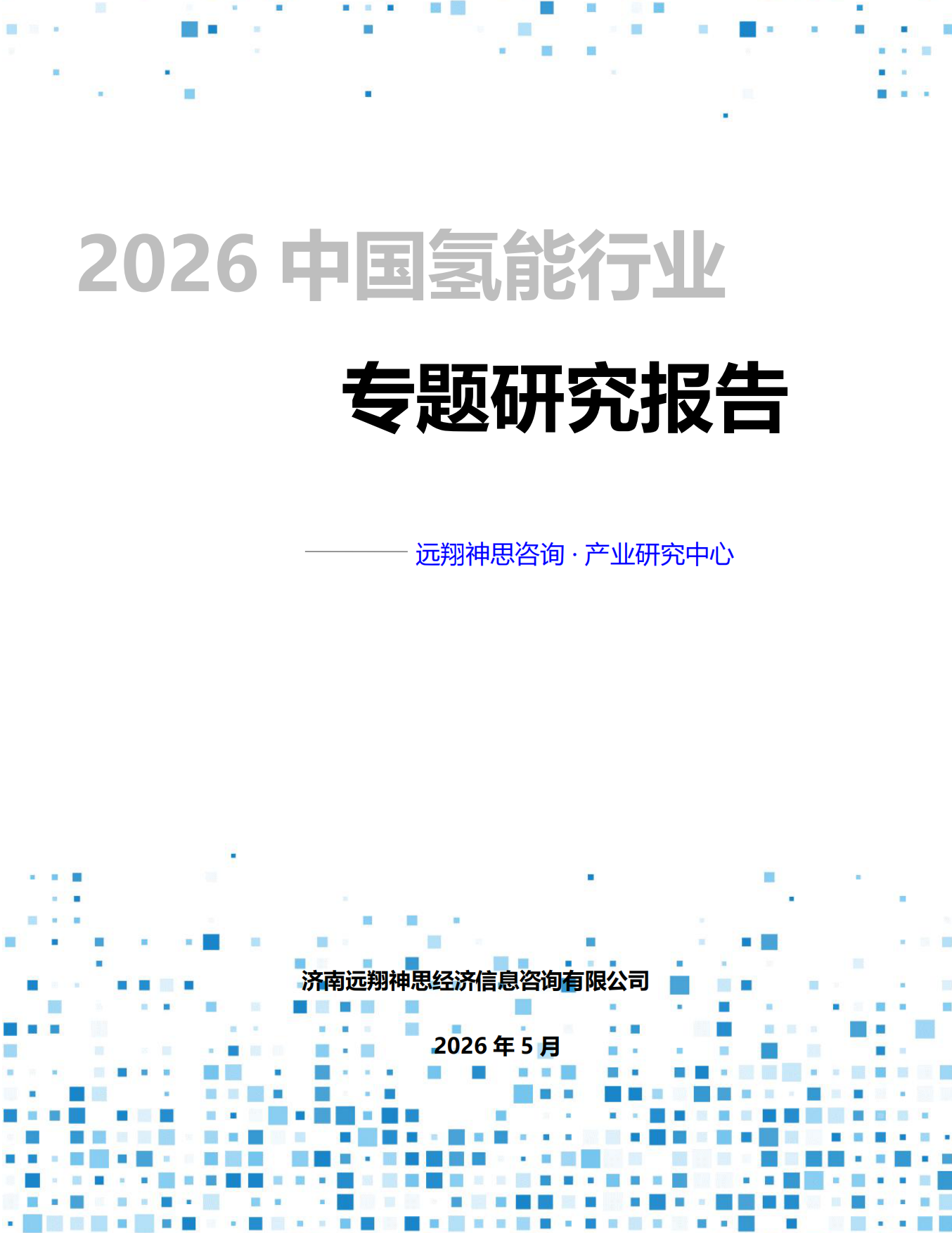 2026中国氢能行业专题报告-远翔神思咨询.pdf_第1页