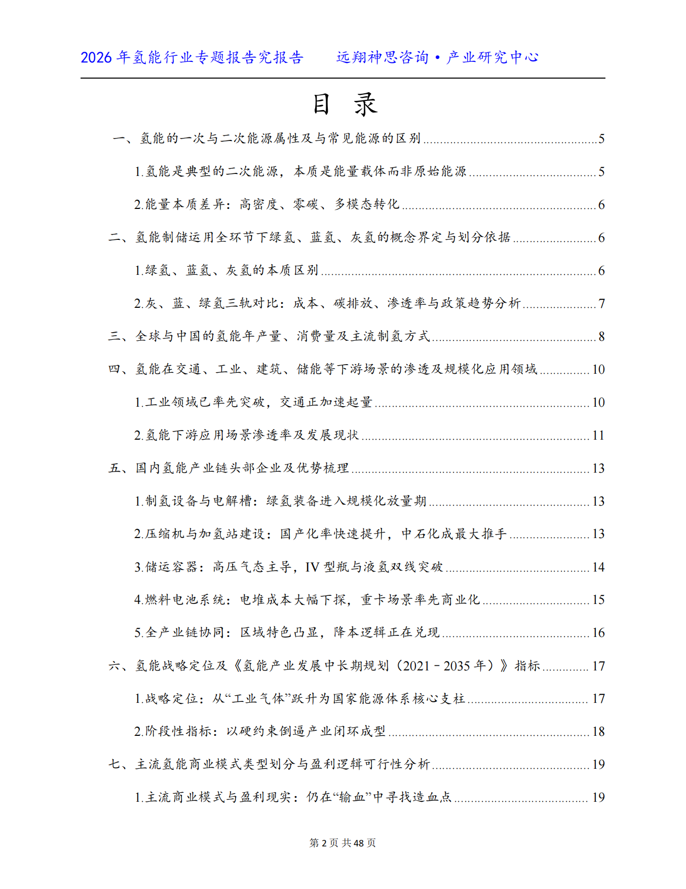 2026中国氢能行业专题报告-远翔神思咨询.pdf_第2页