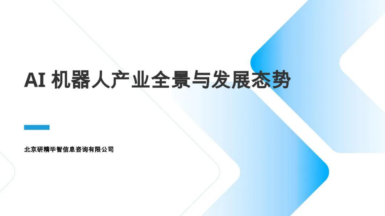 2026AI机器人产业全景与发展态势报告-北京研精毕智信息咨询有限公司.pdf_第1页