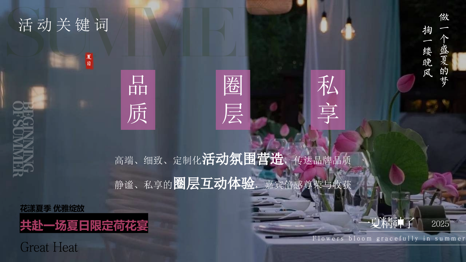 2025夏季荷花夏日荷花宴主题VIP客户答谢晚宴活动方案.pptx_第9页