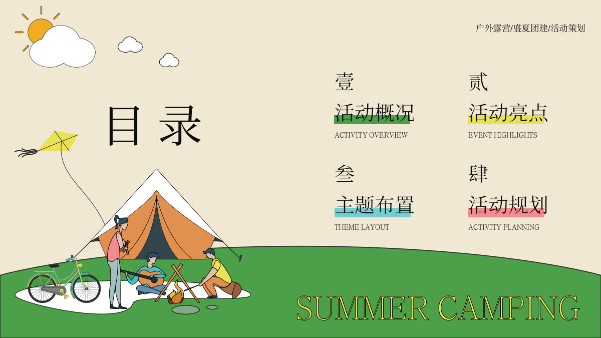 2023生活无解 露营撒野 公司夏季团建活动策划方案.pptx_第2页