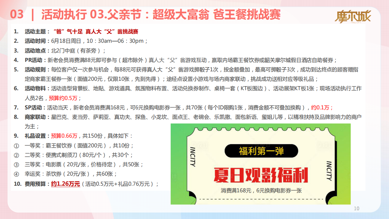 2023深圳摩尔城购物中心夏季暑期6-8月份运营推广活动方案.pdf_第10页