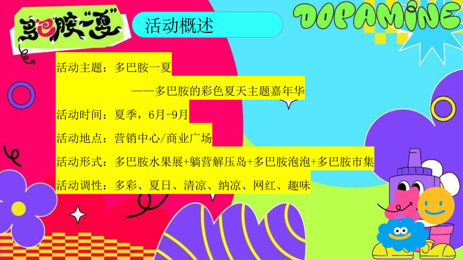 2024商场地产夏季彩色多巴胺主题嘉年华（多巴胺一夏主题）活动策划方案-57P.pptx_第6页