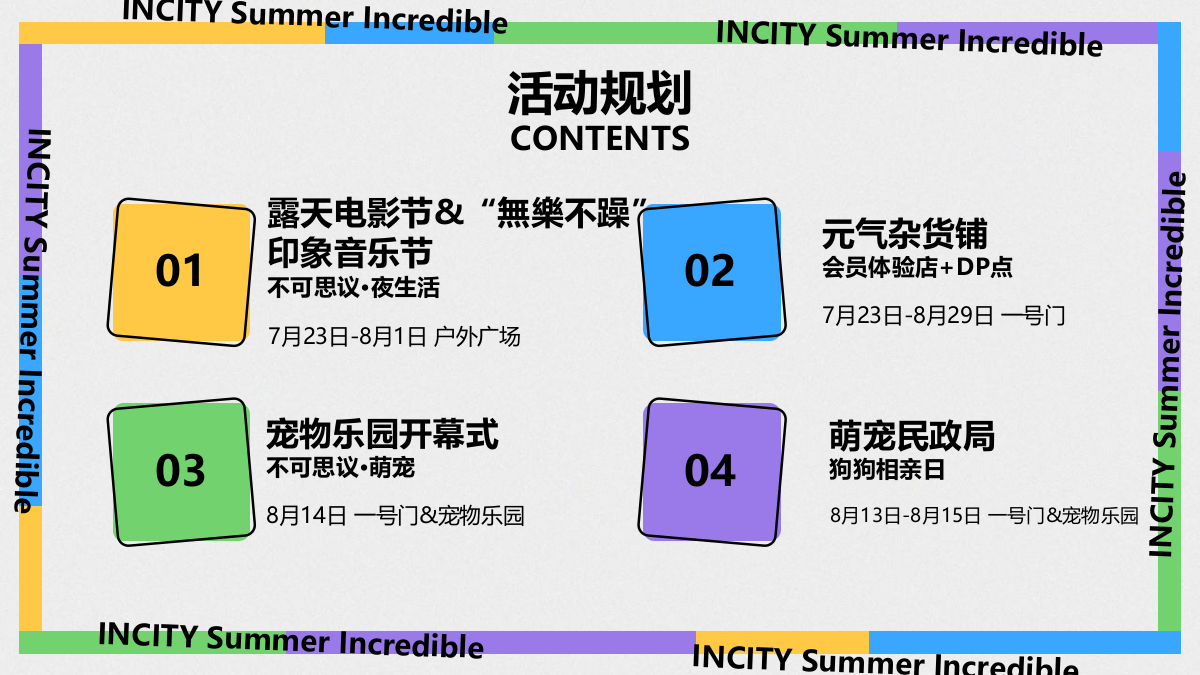 商业购物中心7-8月暑期”夏日不可思议“主题活动策划方案.pptx_第3页