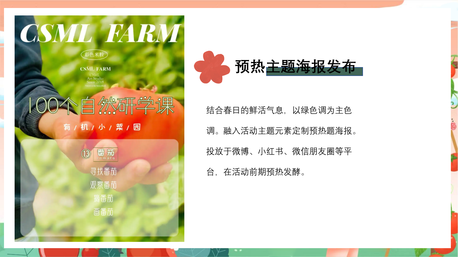 “春光研学 番田喜柿”主题春季趣玩草坪运动露营派对春日番茄研学团建手工地产活动策划方案.pptx_第9页