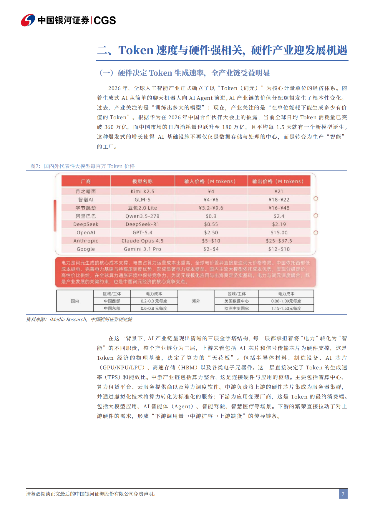 2026Token经济研究系列之电子行业篇：硬件是Token经济学下核心投资方向-银河证券.pdf_第7页