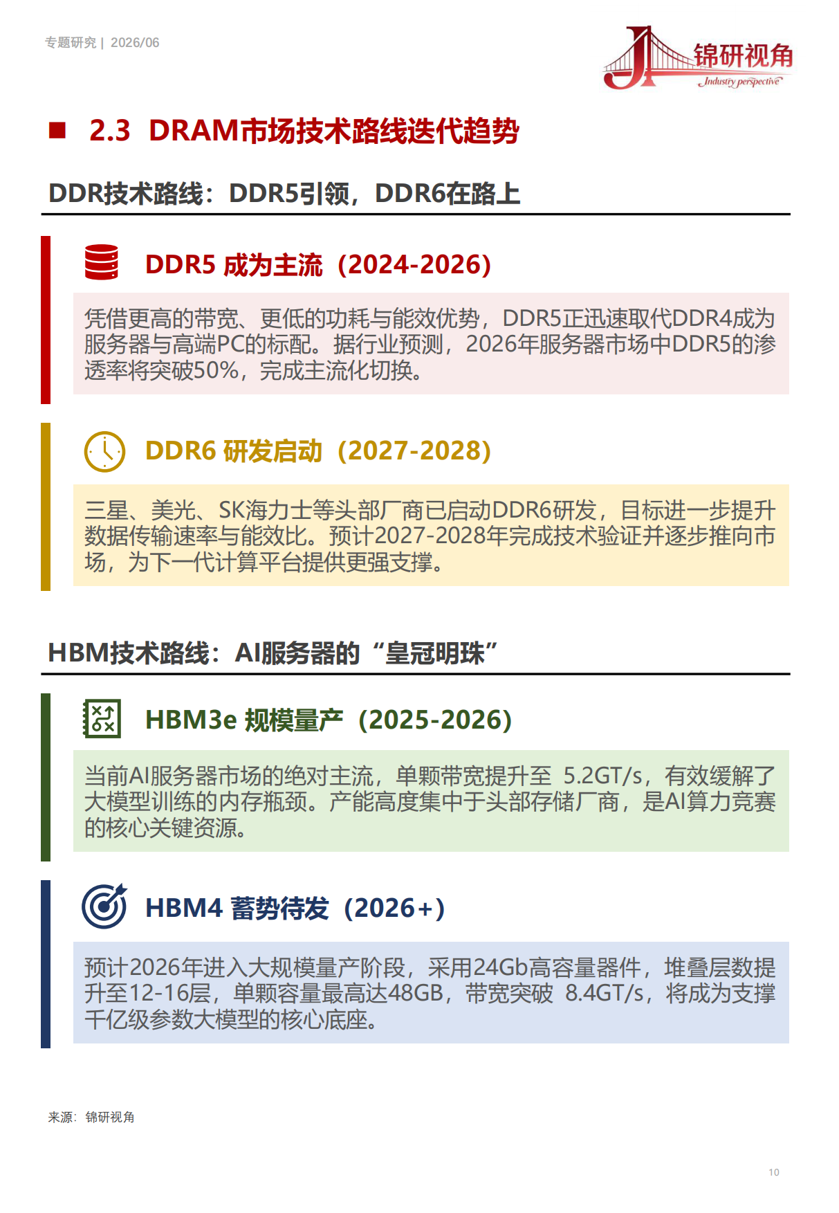 存储芯片行业深度分析报告（2026）：AI驱动的“超级周期”：市场趋势与竞争格局洞察-锦研视角.pdf_第10页
