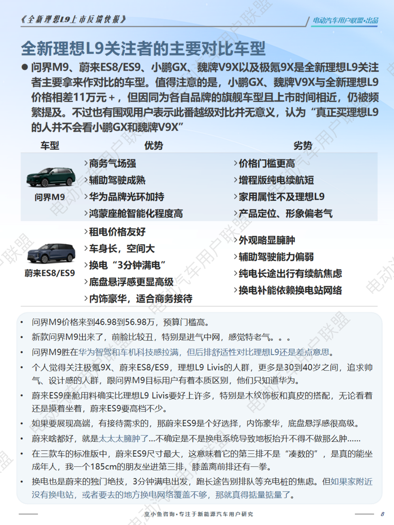 2026全新理想L9上市反馈快报-电动汽车用户联盟.pdf_第8页