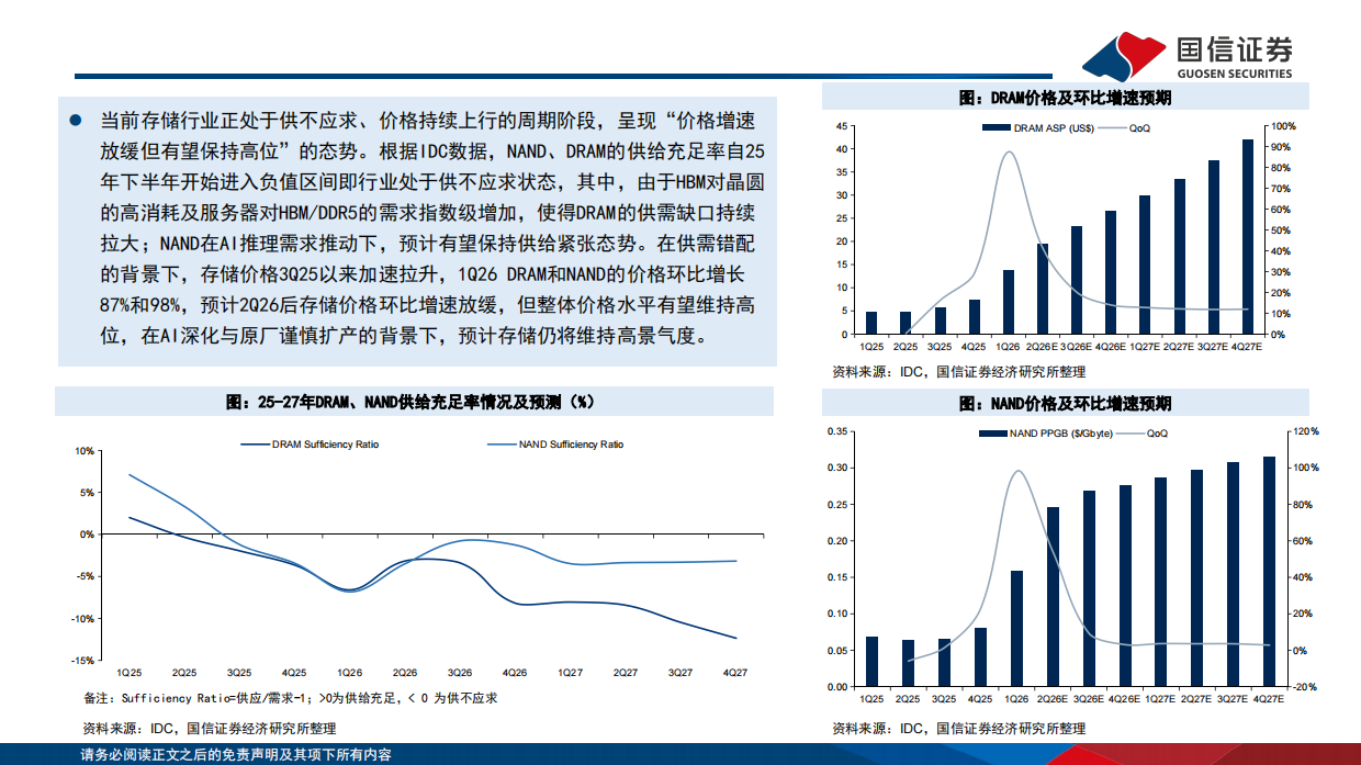 2026存储行业报告：AI推理需求重塑存储范式，国产存储迎产业升级期-国信证券.pdf_第5页