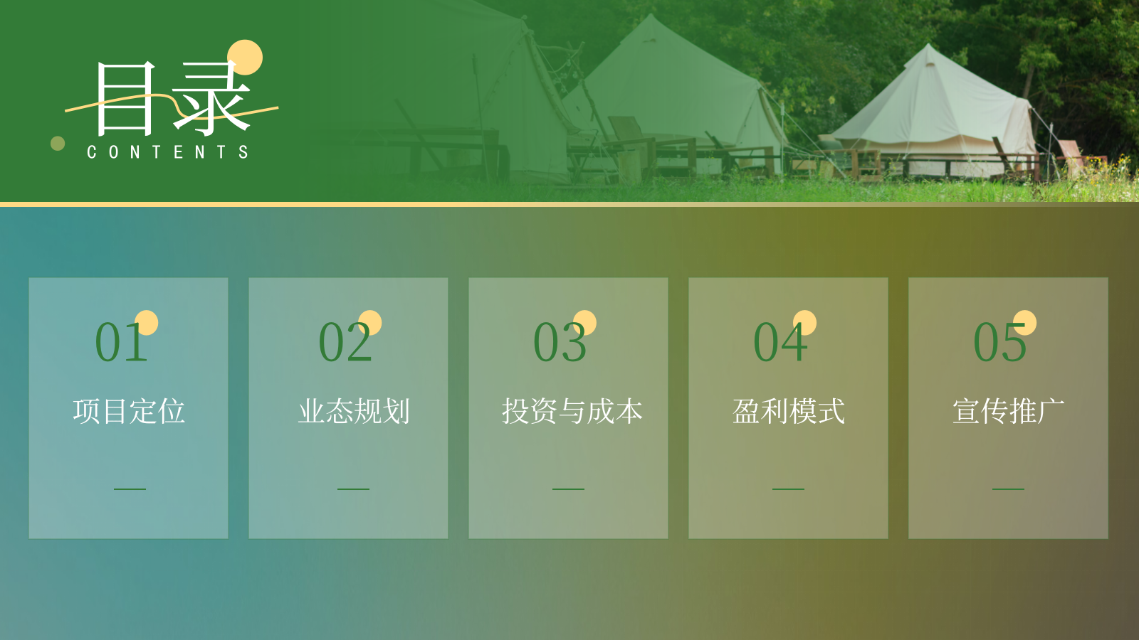 寺庙旁森林系派对露营农文旅微度假基地商业计划书.pptx_第2页