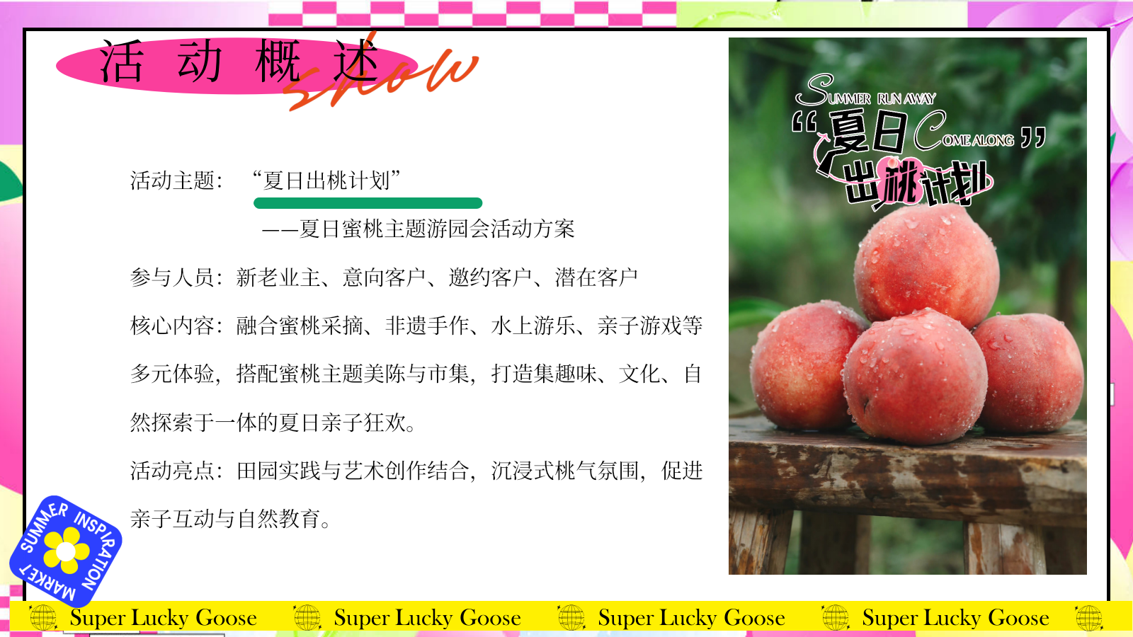 2026夏日出桃计划蜜桃主题亲子游园会活动方案.pptx_第6页