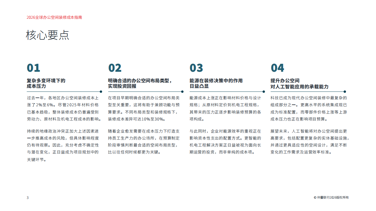 2026全球办公空间装修成本指南-仲量联行.pdf_第3页