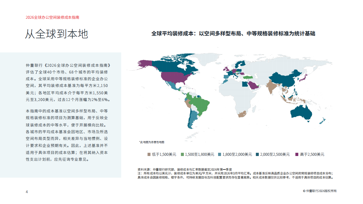 2026全球办公空间装修成本指南-仲量联行.pdf_第4页