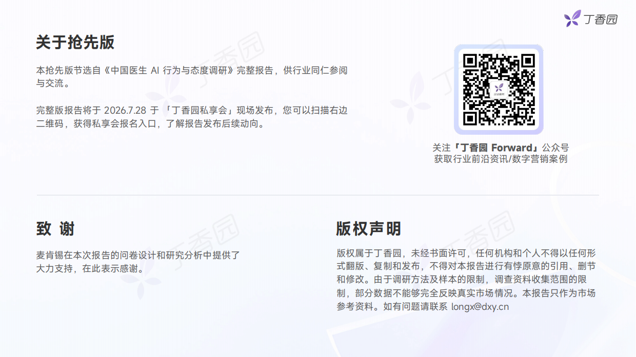 2026中国医生AI行为与态度调研报告：抢先版-丁香园.pdf_第2页