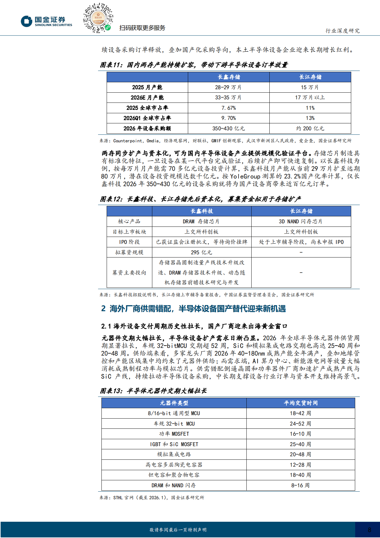 2026半导体设备深度：超级扩产周期开启，设备迎来超级时代-国金证券.pdf_第8页