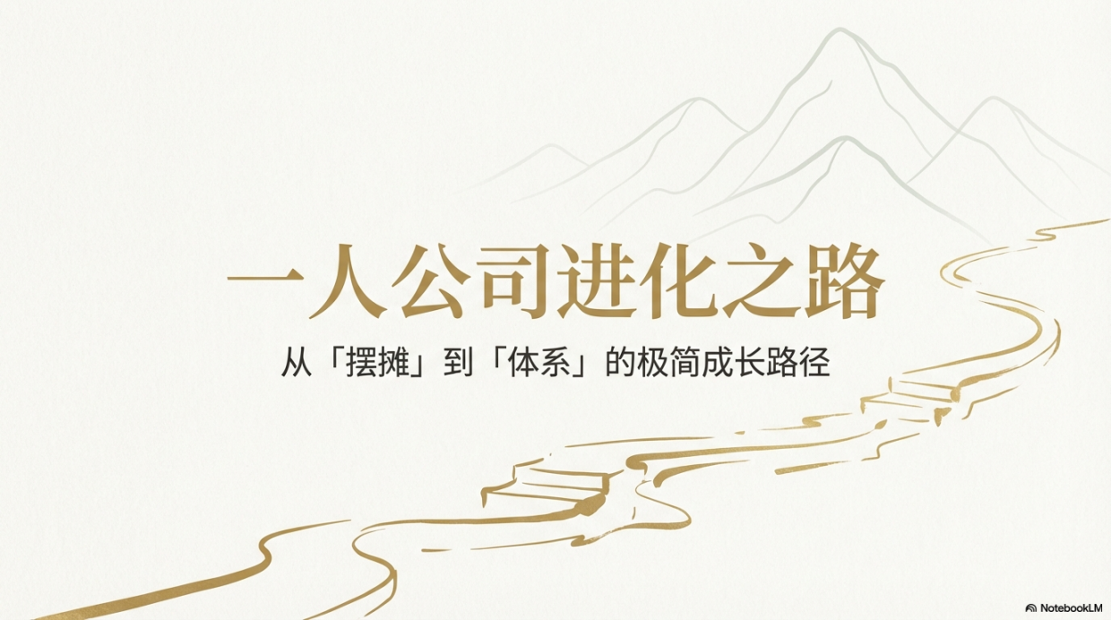 2026一人公司进化之路从「摆摊」到「体系」的极简成长路径课件分享-15页.pdf