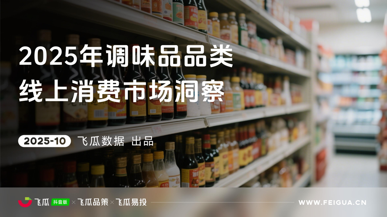 2025年抖音调味品线上消费市场洞察报告-飞瓜数据.pdf