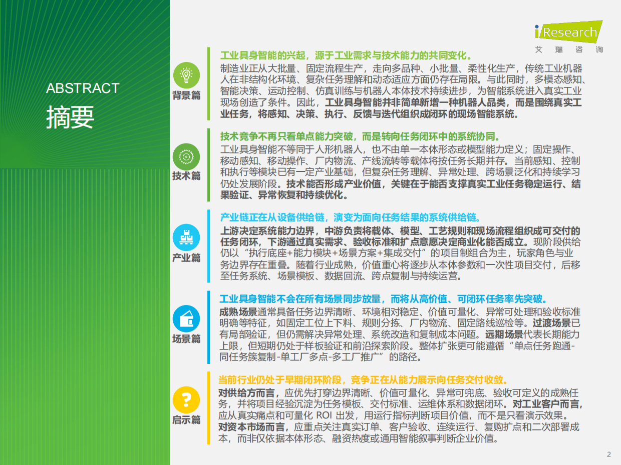 2026年中国工业具身智能行业发展研究报告-艾瑞咨询.pdf_第2页