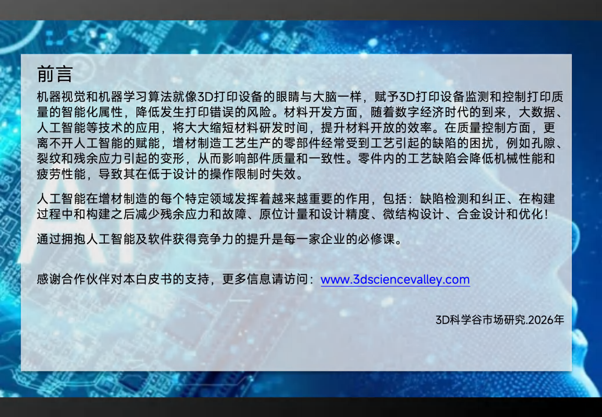 2026年AI及软件赋能增材制造3D打印市场研究白皮书-3D科学谷.pdf_第2页