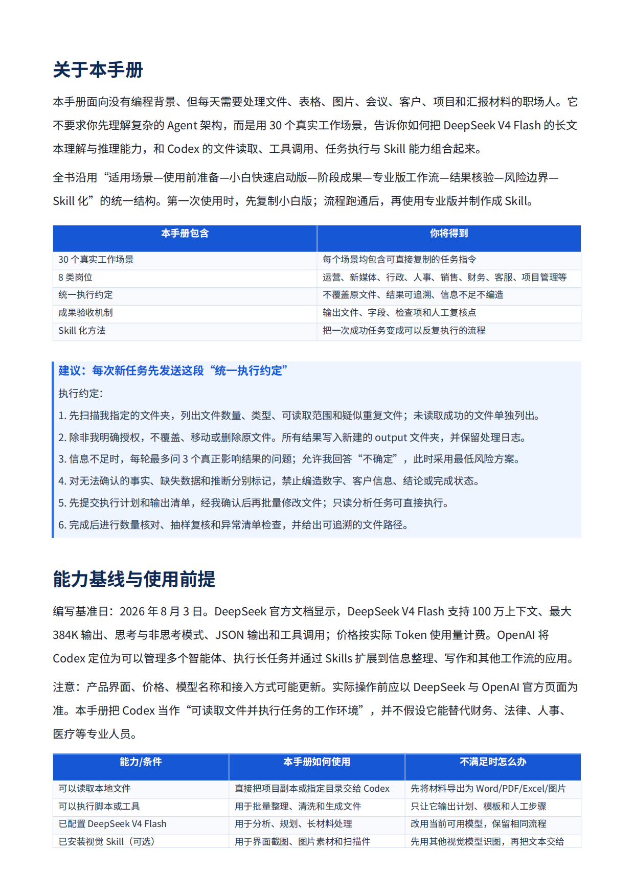 2026年DeepSeek V4 Flash x Codex-普通打工人的30个AI工作流-前哨科技.pdf_第2页