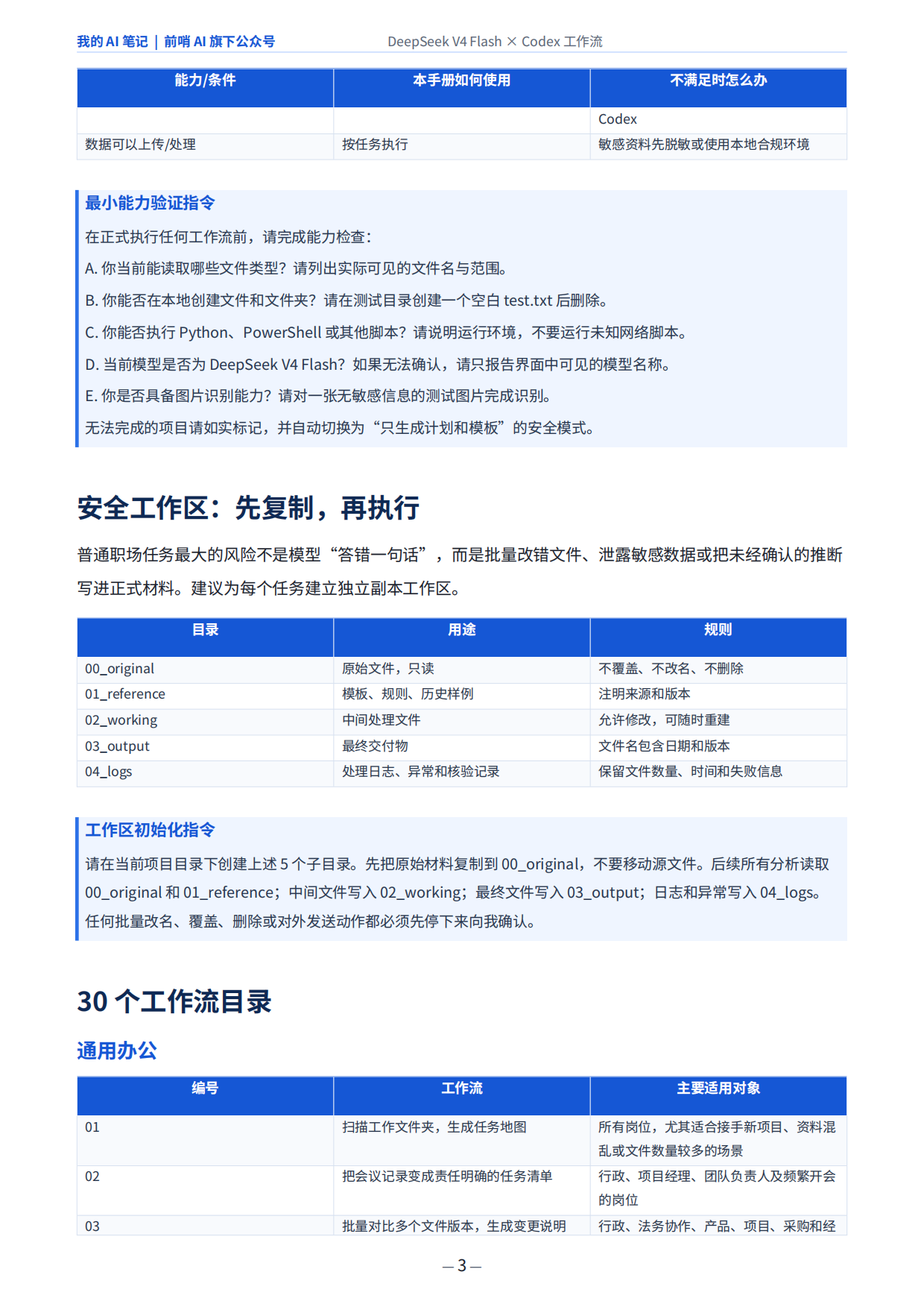2026年DeepSeek V4 Flash x Codex-普通打工人的30个AI工作流-前哨科技.pdf_第3页