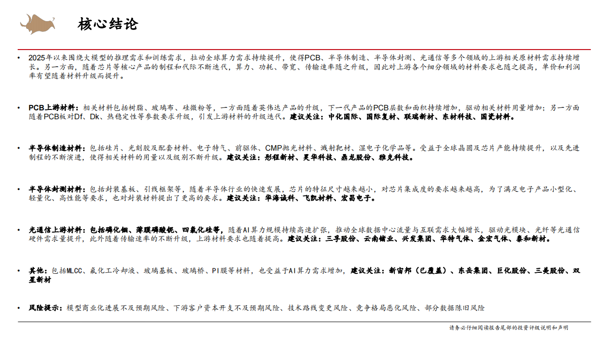 2026AI算力行业：AI算力上游材料产业链研究报告-西部证券.pdf_第2页
