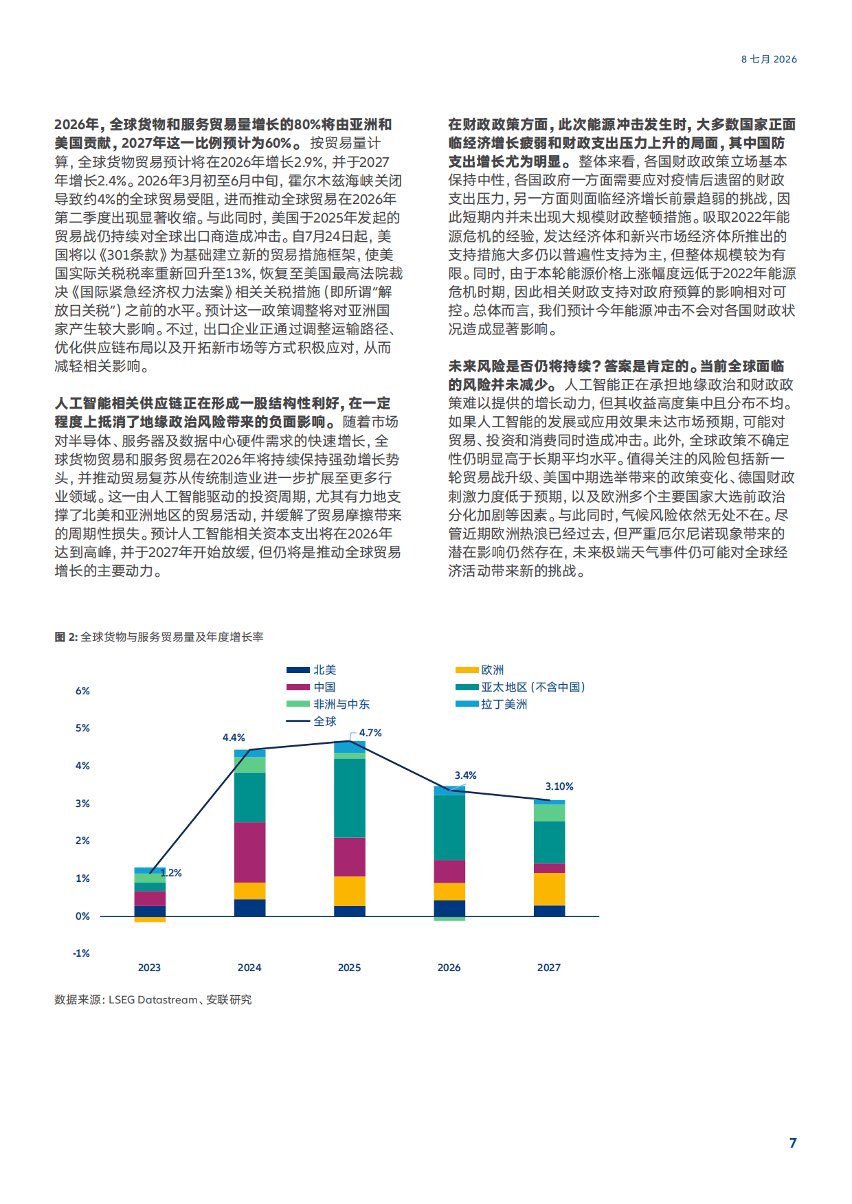 2026-2027年中期展望报告-AI稳住局面全球增长放缓至2.5-安联.pdf_第7页