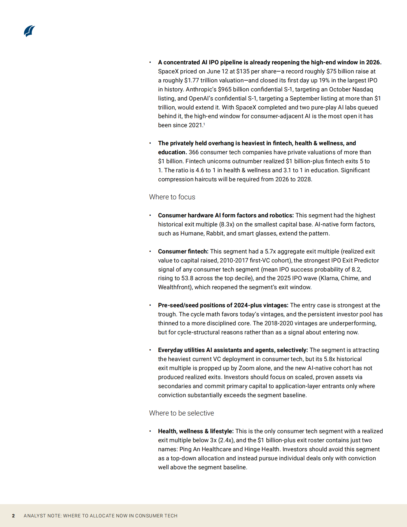 2026消费者科技领域的投资配置方向：硬件、文娱与日常工具（英文）-PitchBook.pdf_第2页