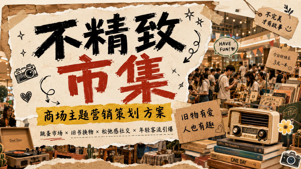 2026创意不精致市集跳蚤市场旧书换物社交活动方案.pdf_第1页