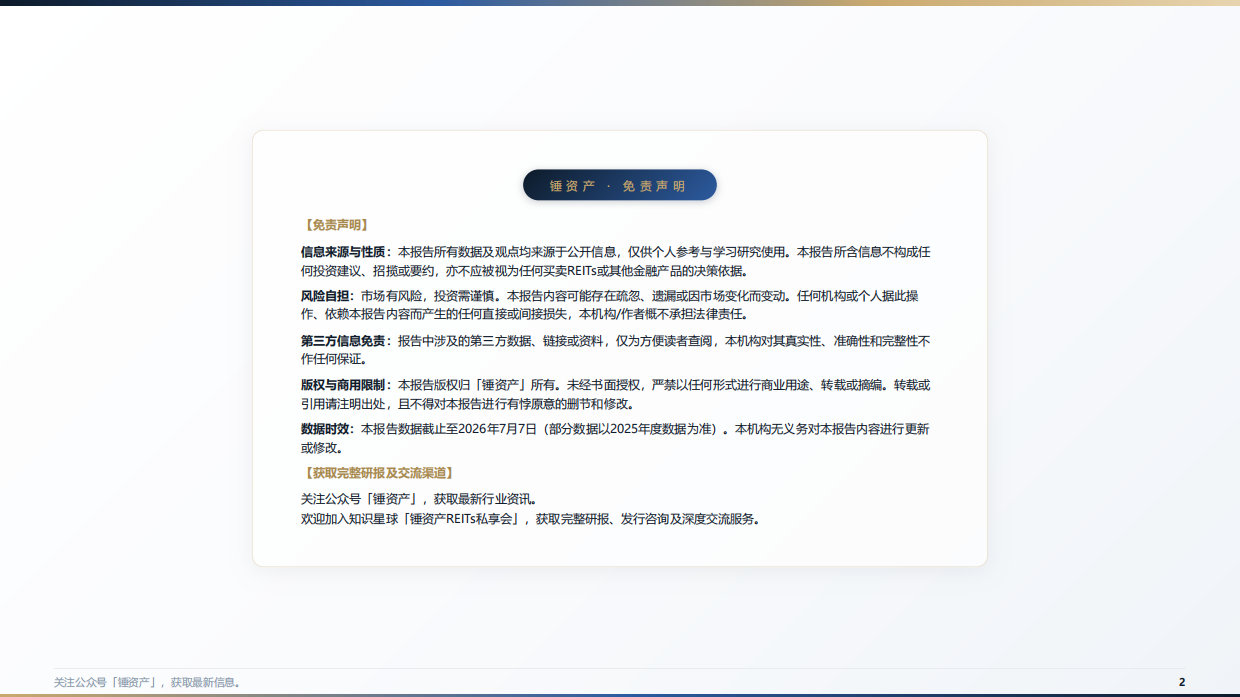 2026中国公募REITs全市场深度分析白皮书-锤资产.pdf_第2页