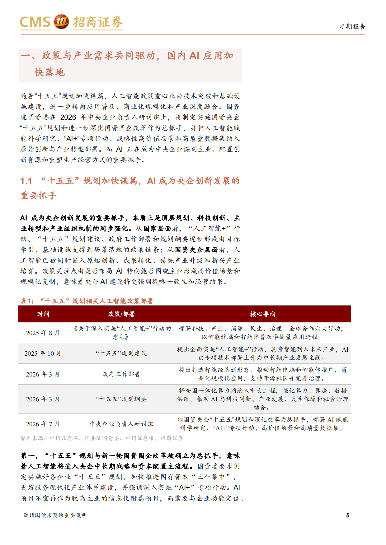 2026央国企动态系列报告之68：央国企人工智能应用场景专题-招商证券.pdf_第5页