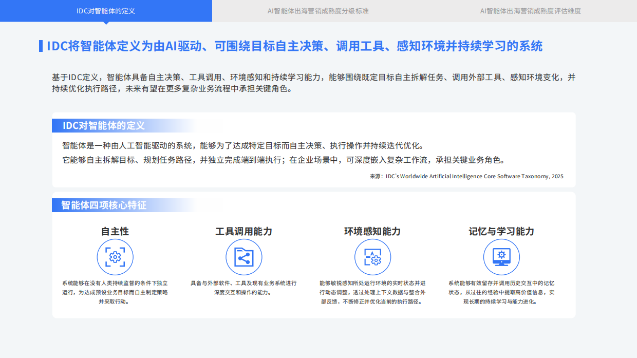 2026出海营销AI智能体成熟度与服务商能力白皮书-IDC 飞书深诺.pdf_第10页