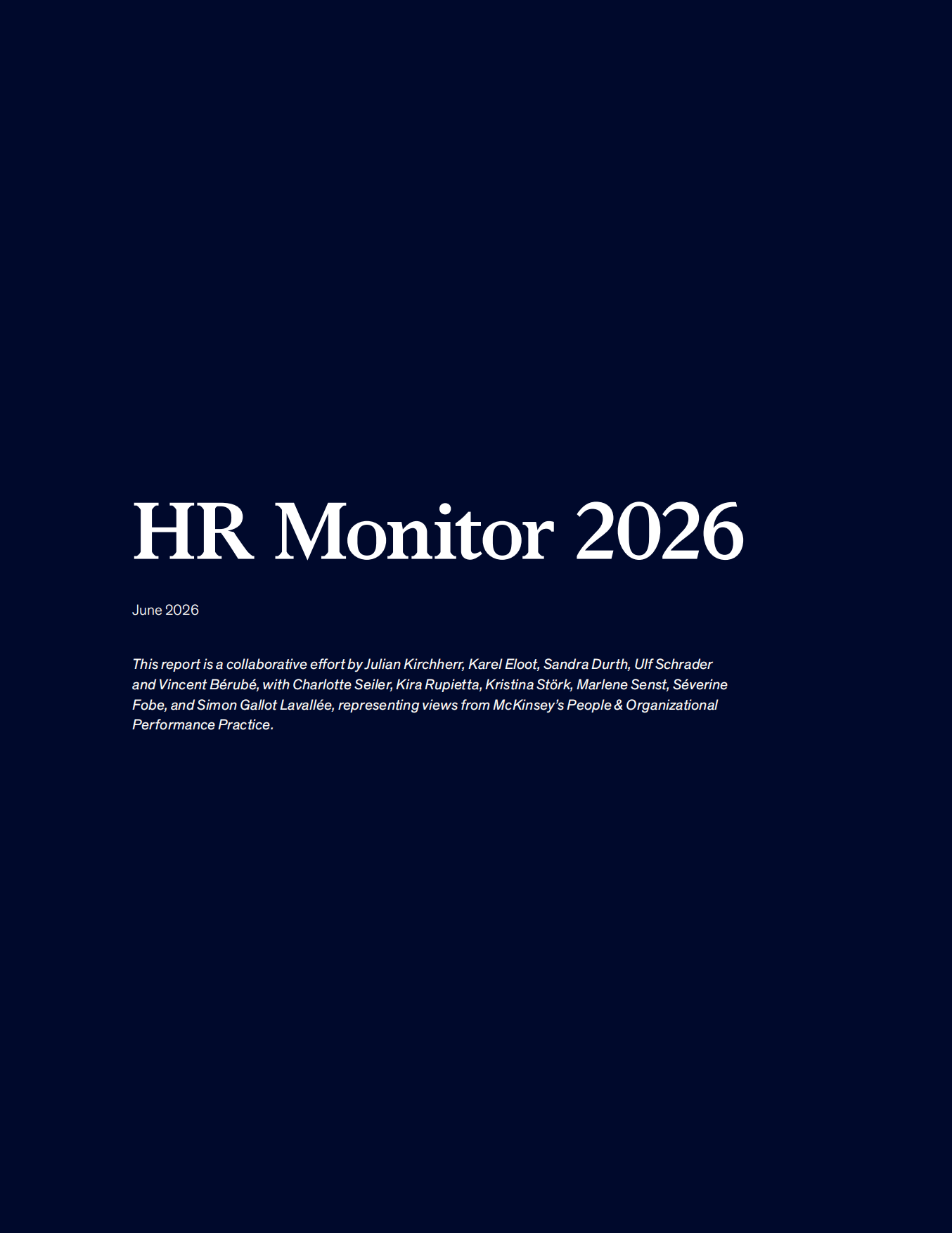 麦肯锡-HR Monitor 2026：人事职能的转折点（英）.pdf_第2页