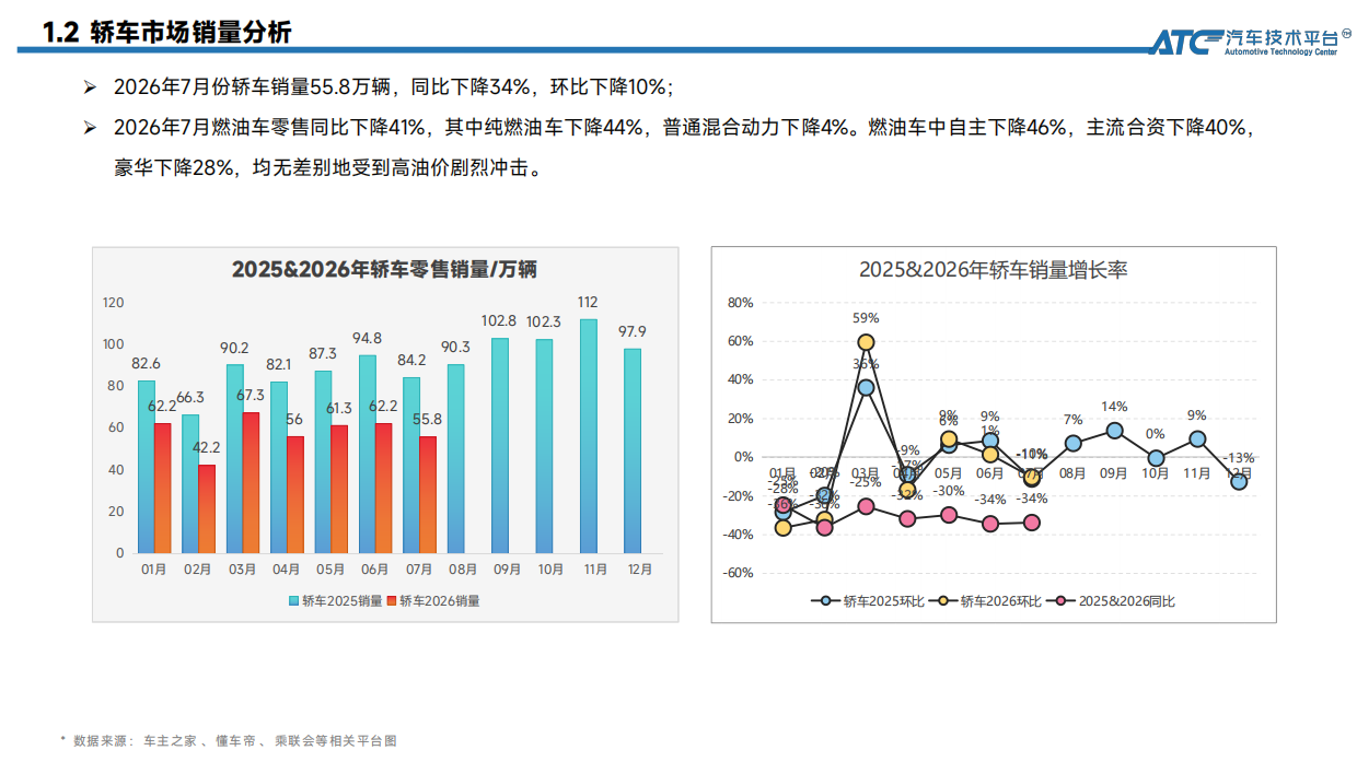 乘用车市场销量分析（2026.7月 & 上半年）-ATC汽车技术平台.pdf_第8页