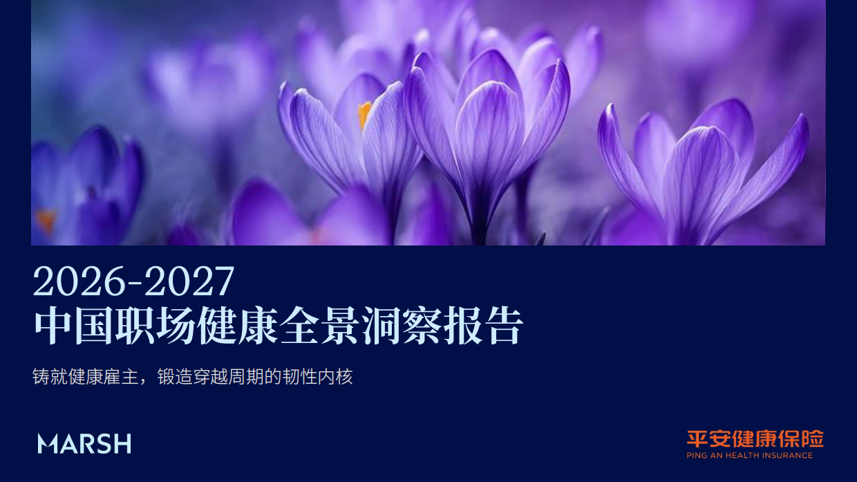 2026-2027中国职场健康全景洞察报告-平安健康保险.pdf_第1页