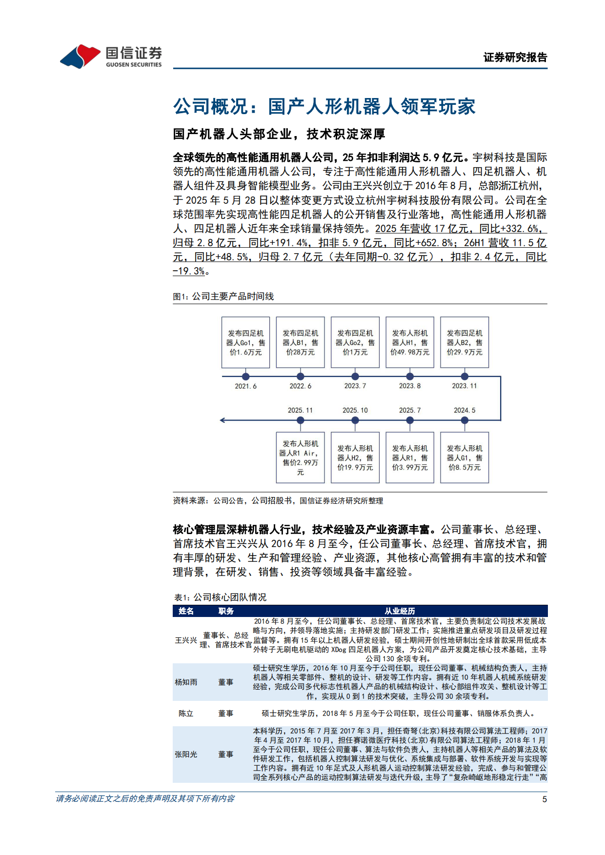 2026人形机器人本体系列之宇树科技招股书梳理-国信证券.pdf_第5页