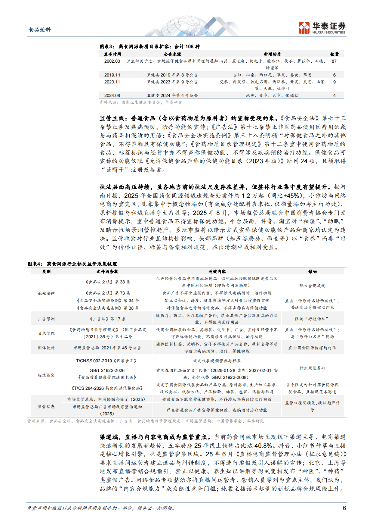 2026食品饮料行业专题研究：养生粉，药食同源风潮下的黄金赛道-华泰证券.pdf_第6页