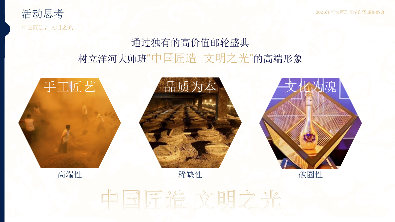 2026洋河大师班高端白酒重庆邮轮盛典「长江之恋主题」活动策划方案.pptx_第2页