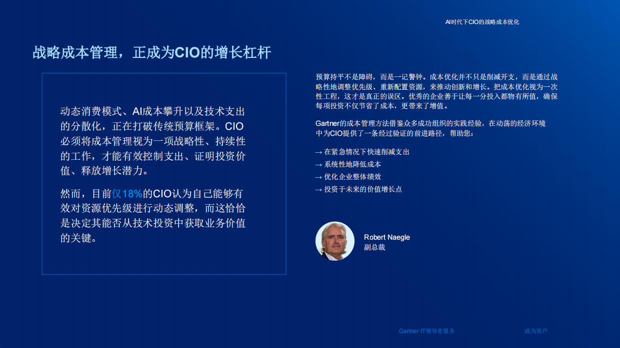2026AI时代下CIO的战略成本优化-gartner.pdf_第2页