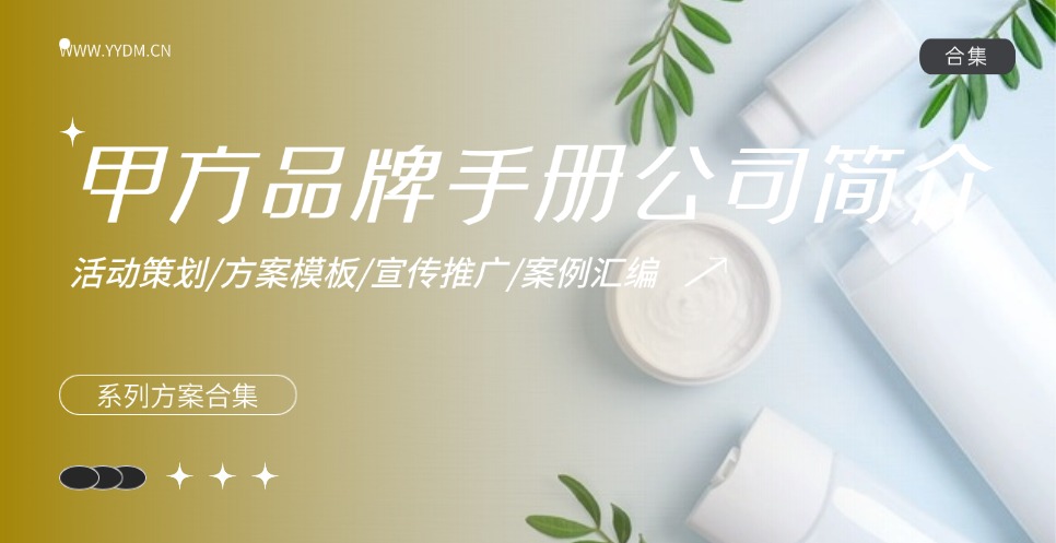 甲方品牌手册公司简介方案合集精选