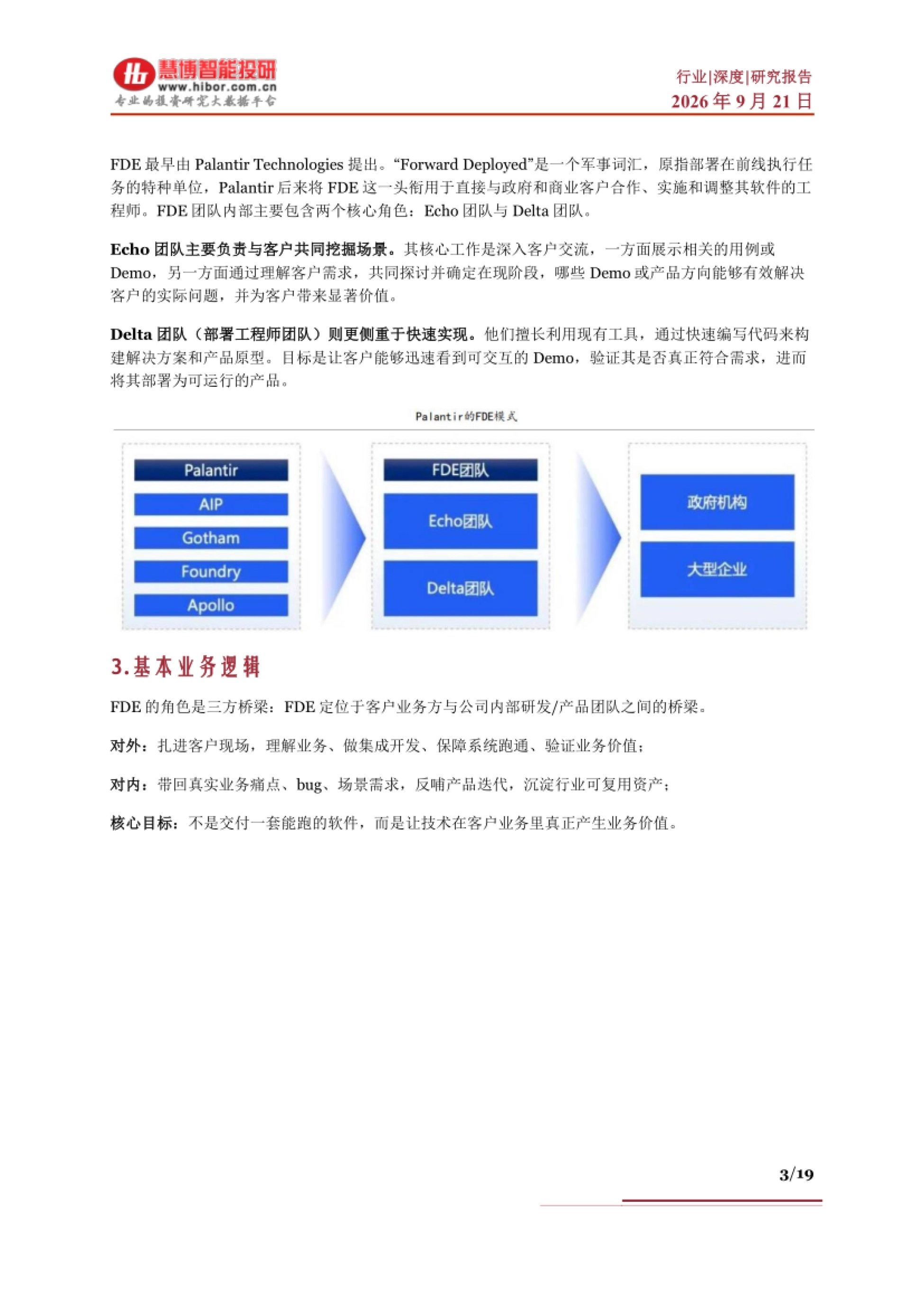 Palantir FDE 模式:Echo 团队与 Delta 团队分工,以及 FDE 的三方桥梁定位