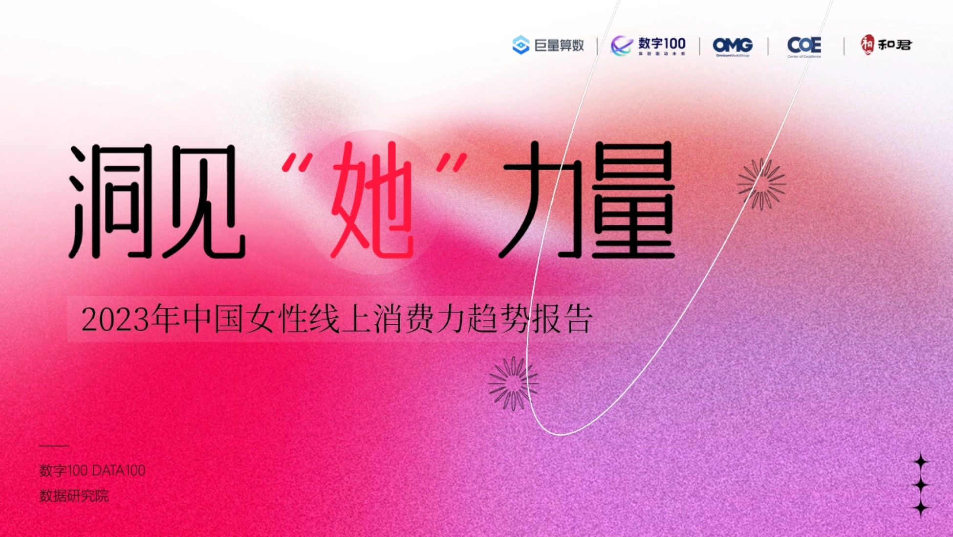 数字100：2023年中国女性线上消费力趋势报告-洞见“她”力量_第1页
